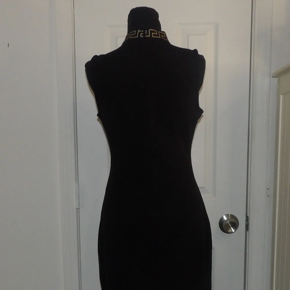 Valentino Black Asymmetrical  Sleeveless Dress - Picture 8 of 11
